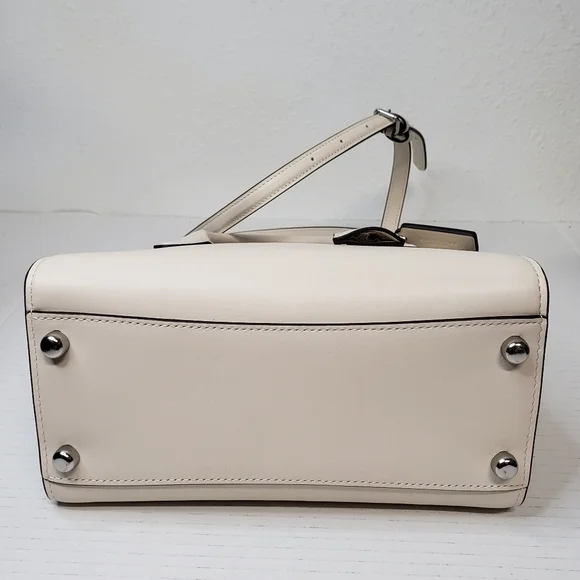 Coach Andrea Carryall Black White Leather Shoulder Bag Brand New 152-091725 - Picture 7 of 11